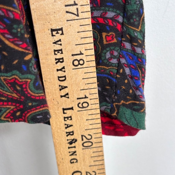 VTG 90s Lisa II Christmas Midi Dress 16 Floral Lace Collar Cottage Prairie Retro - Picture 12 of 13